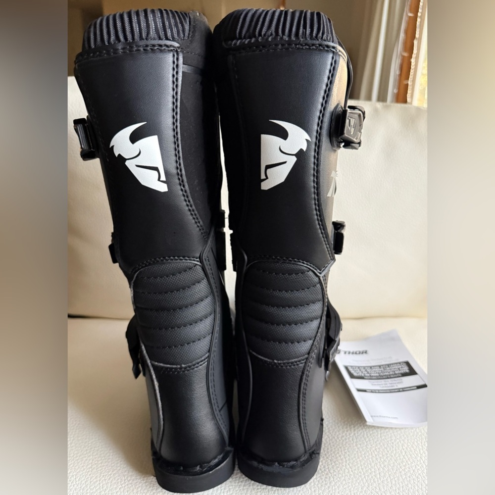 NWT Thor Blitz XP MX Motorcross Motorcycle Riding Boots - Black - Picture 4 of 7